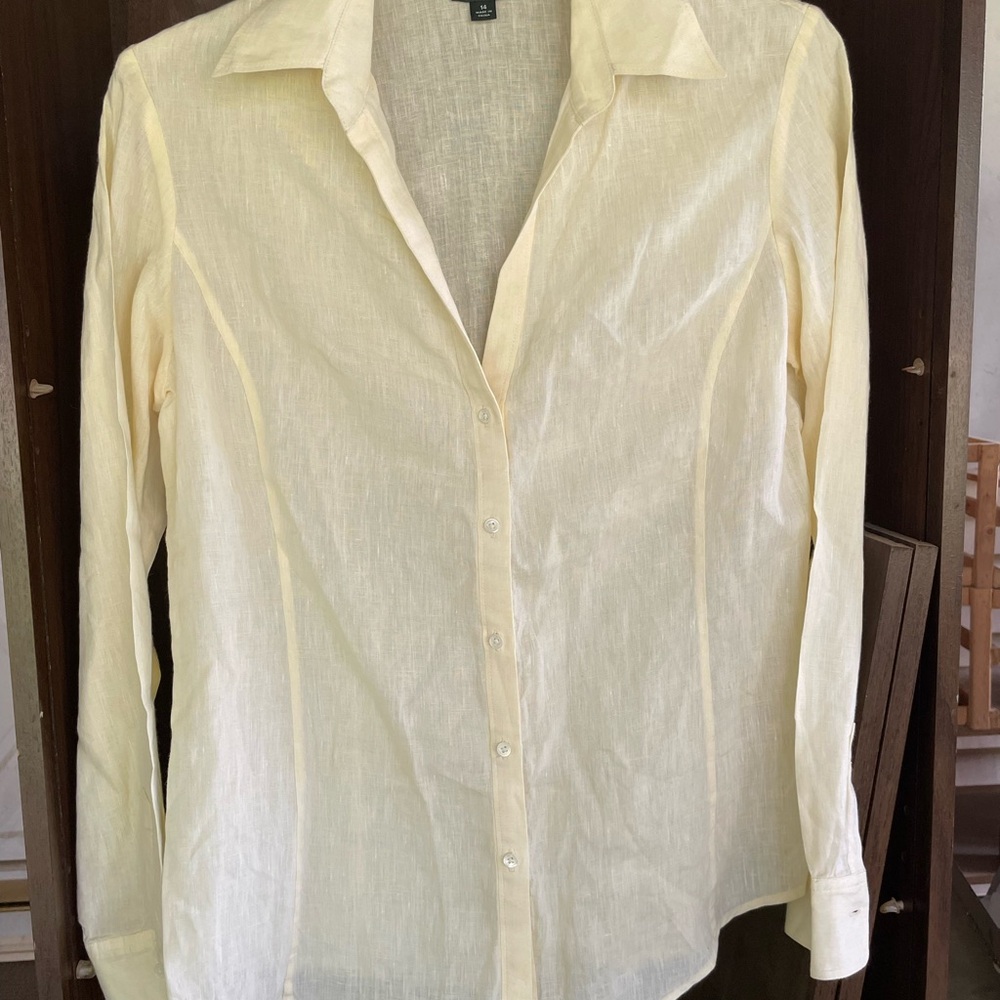 Brooks Brothers Cream Button-Up Shirt